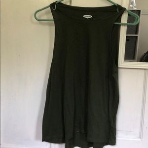 Navy green old navy tank